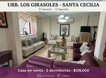 Casa de 3 habitaciones, Guayaquil · 7830. Santa Cecilia Los Girasoles, Vendo Casa 3 Dorm. $128.000