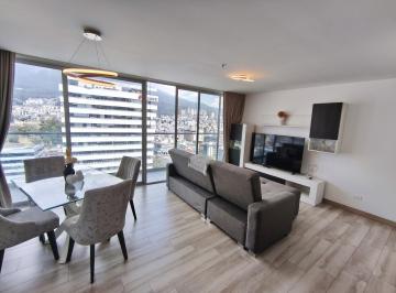 Departamento · 86m² · 2 Habitaciones · 1 Estacionamiento · Scc. Renta Departamento Amoblado. 2 Dorm.. con Terraza. Piso 17– La Carolina. Proyecto One