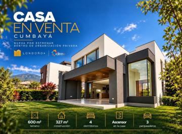 Casa · 327m² · 4 Habitaciones · 3 Estacionamientos · Casa de Lujo a Estrenar con Ascensor Privado | Cumbayá | Urbanizacion