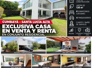 Casa de 4 habitaciones, Quito · Cumbayá – Santa Lucía Alta | Venta y Renta de Exclusiva Casa de 406 m² en Conjunto Residencial