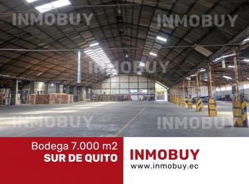 Bodega-Galpón , Quito · Rento Bodega 7.000 m² Industrial Mediano Impacto Al Sur de Quito