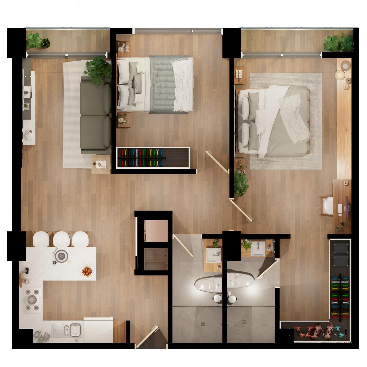 Duplex 2 Recamaras