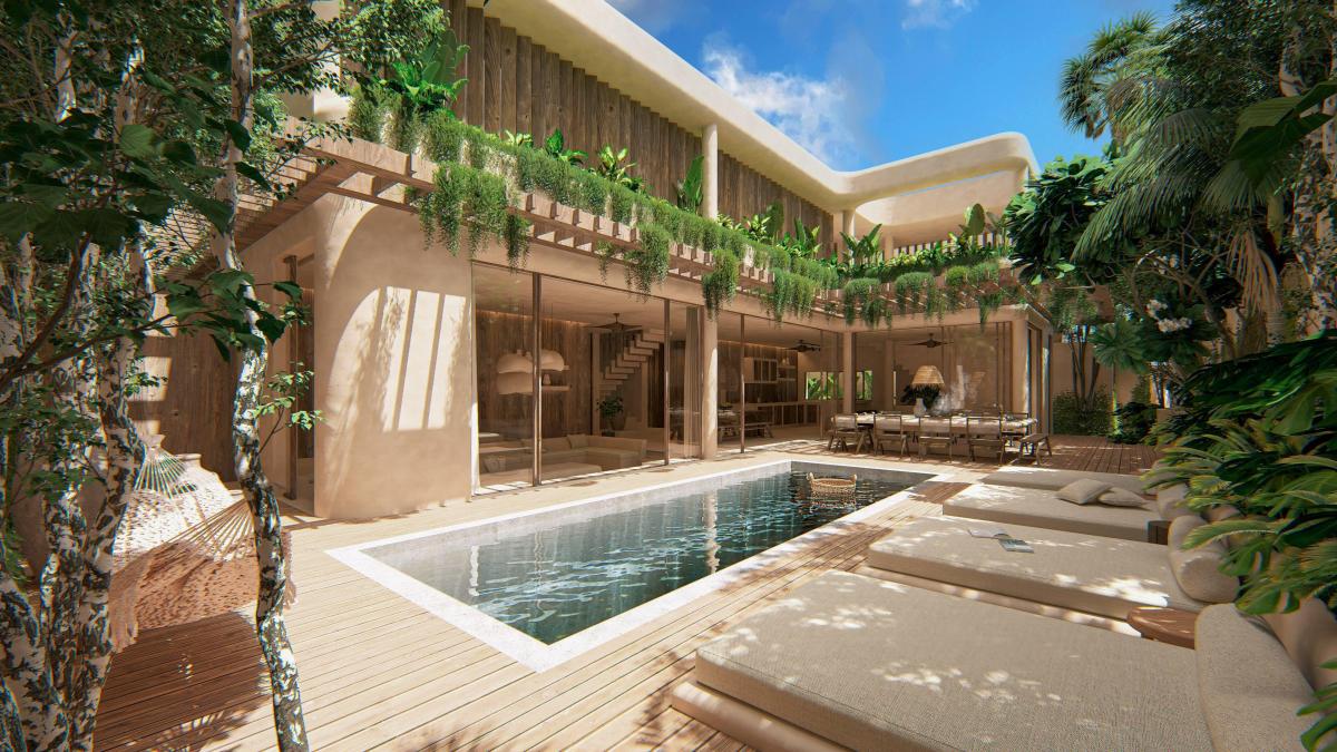 Villas Ossana en Tulum – 6 habitaciones, piscina privada y operación llave en mano