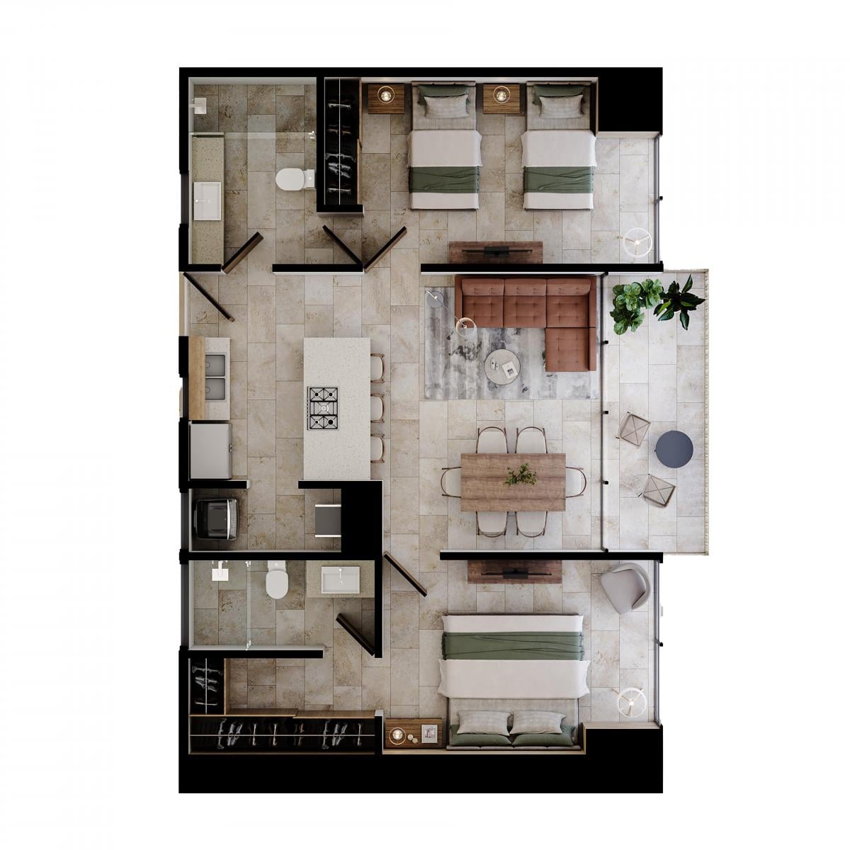 Departamento en Preventa de 2 Recámaras en Puerto Vallarta