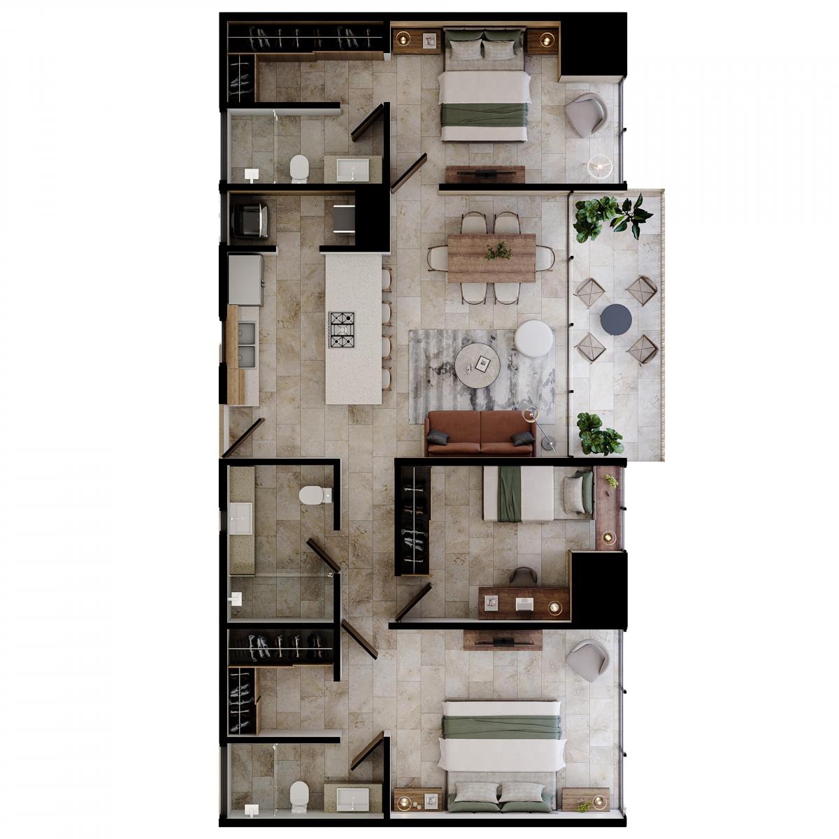Departamento en Preventa de 3 Recámaras en Puerto Vallarta